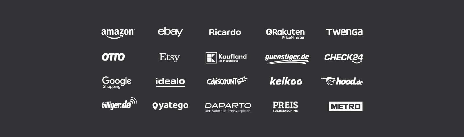 With our multichannel ecommerce software, you can connect your online store with the most popular marketplaces.