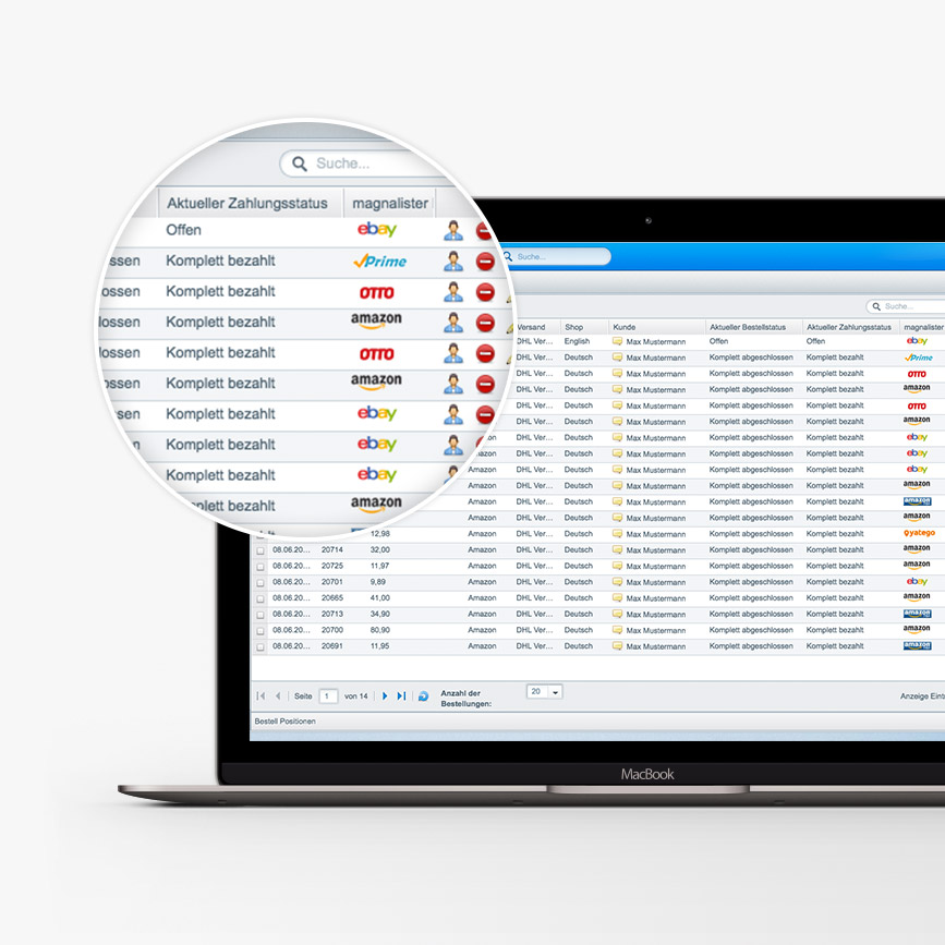 Mit unserem Marktplatz Lister können Sie einen automatischer Bestellimport direkt in Ihren Webshop vornehmen.